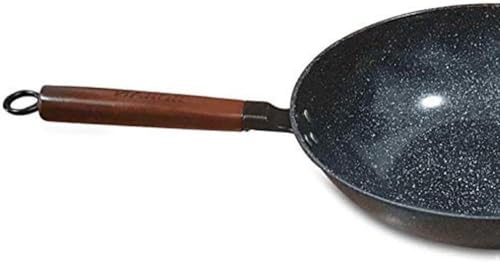 Wok de acero inoxidable antiadherente con tapa de vidrio miniatura 4