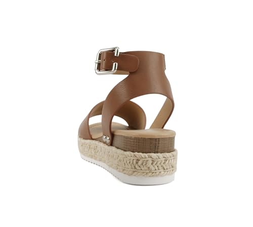 Image of Soda Little Kids /Children /Girls Topic-IIS Espadrille Flatform Wedge Open Toe Sandals