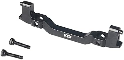 KYX Racing CNC Machined Aluminum Alloy Front Bumper Mount Upgrades Parts Accessories for 1/24th Scale RC Crawler Car Axial SCX24 JLU AXI00002