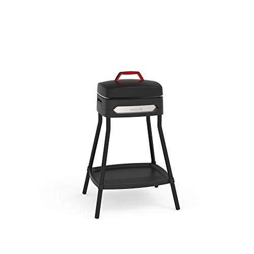 Barbacoa Eléctrica Con Patas 2000W - 223.1101.000 - Barbecook En Oferta Barbacoa Eléctrica Barbecook Para Uso Como Parrilla De Pie O De Mesa, Plancha De Parrilla Eléctrica Con Revestimiento Antiadherente, Barbacoa Para Interior Y Exterior, 2000 W, Color Negro