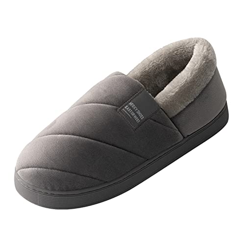 Pantoufles en fourrure peluche homme WWricotta pour l'hiver