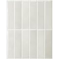 SMART TILES Peel and Stick Backsplash - 5 Sheets of 11.43" x 9" - 3D Adhesive Peel and Stick Tile Backsplash for Kitchen, Bathroom, Wall Tile