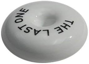 THE LAST ONE ashtray in white glazed porcelain