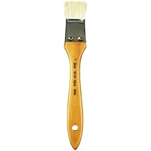 Silver Brush 5514S-1 Alpine White Goat Hair Long Handle Brush, Wide Wash Blender, 1-Inch
