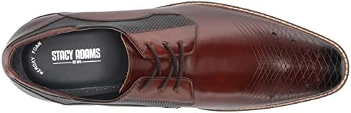 Stacy Adams Men's JOVIAN Burnished Leather Oxford, Cognac, 14 | Image 4