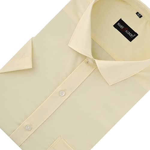 Image of MARK & ALBERT Men's Half Sleeves Regular Shirt