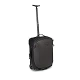 Osprey Packs Transporter Wheeled Global Carry On Luggage, Black