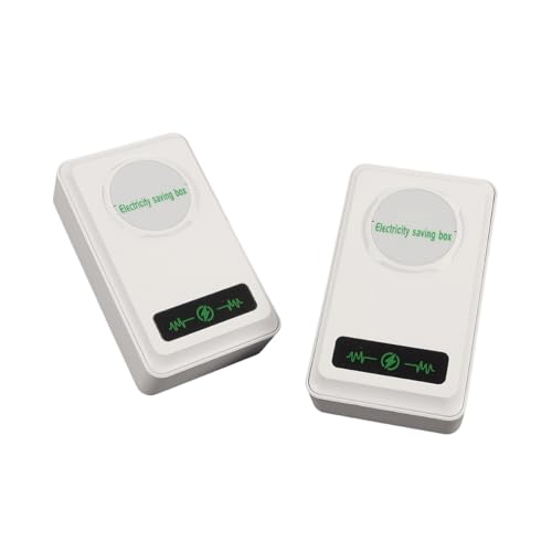 Durlo 2 Cajas De Ahorro De Energía con Voltaje Estable, Protección contra Sobrecargas Y Material Ignífugo ABS para El Hogar