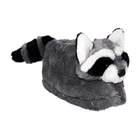 Happy Feet - Raccoon - Animal Slippers - Medium