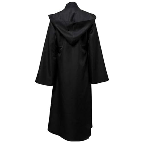 Image of Men Tunic Hooded Robe Halloween Cosplay Wizard Costume Knight Cloak Cape