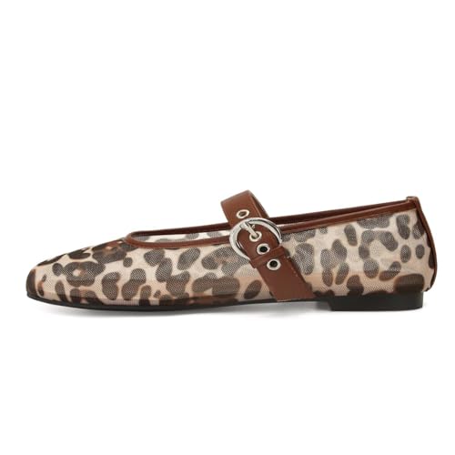 Dsevht Mesh Ballet Flats Shoes for Women Slip On Ballerina Shoes Round Toe Comfortable Casual Work Dress Flats Shoes