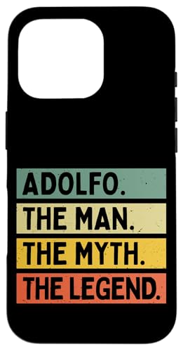 Adolfo The Man The Myth The Legend�ʔ������O������p �X�}�z�P�[�X iPhone 16 Pro �p