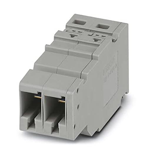 PHOENIX CONTACT PPC 6/2 COMBI-Kupplung, Grau, 1000 V, 41 A, 2 Anzahl der Anschlüsse, 2 Polzahl, 0.5 mm² - 10 mm² Querschnitt, 20 - 8 AWG, 25 Stück