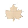 32 Pack Wood Maple Leaf Cutouts Unfinished Wooden Maple Leaf Hanging Ornaments DIY Maple Leaf Craft Gift Tags for Thanksgiving Home Party Decoration Craft Project #1