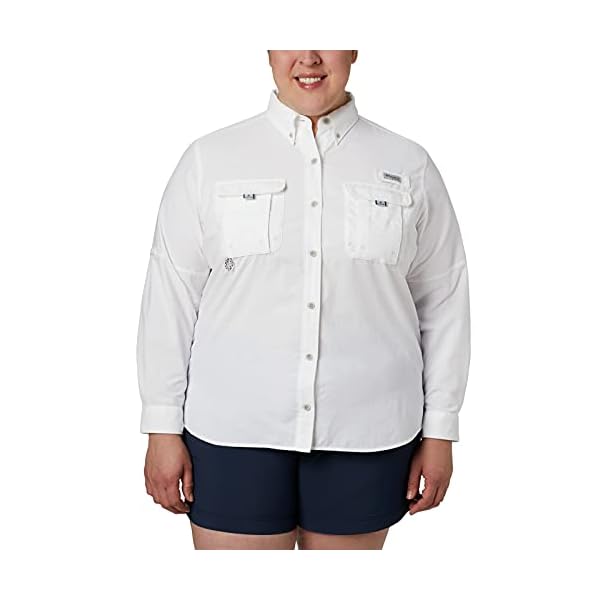 Columbia-Womens-PFG-Bahama-II-UPF-30-Long-Sleeve-Fishing-Shirt Columbia Women's PFG Bahama™ Long Sleeve Shirt,White,X-Large
