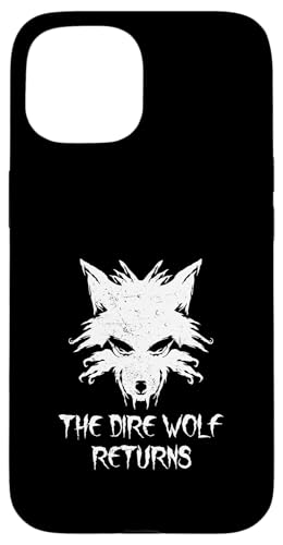 El Lobo Dire Regresa Des-Extinción Animal Fantasía Halloween Carcasa para iPhone 15