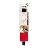 Nite Ize Raddog All-in-One Collar and Leash Combo - Heavy-Duty Dog Collar with Built-in Retractable Leash - 16' to 18' Collar - Red, Medium