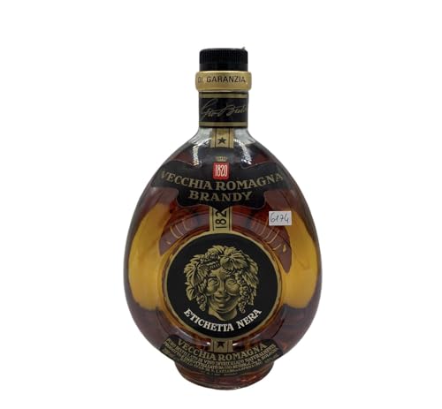 Vintage Bottle - Buton Vecchia Romagna Brandy Etichetta Nera 0,70 lt. - COD. 6174