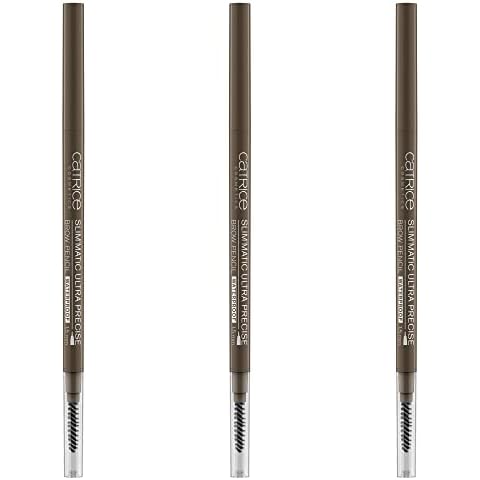 Catrice Augenbrauenstift - Catrice Slim'Matic Ultra Precise Brow Pencil, mit Augenbrauen Bürste, 3er Pack (3x0,05g), Nr. 035 Ash Brown Cover