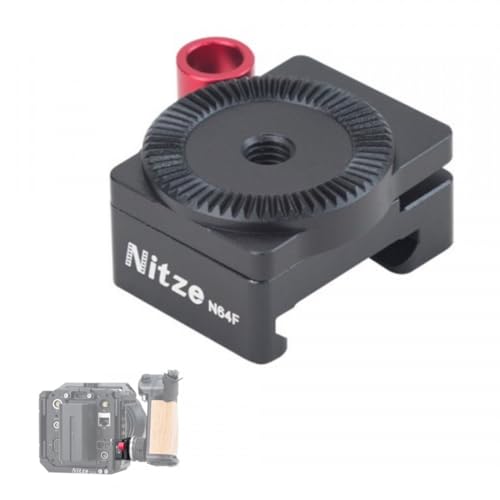 Image of Nitze Rosette Mount Adapter to QR NATO Clamp Compatible with Camera Cage Rig Handle Grip