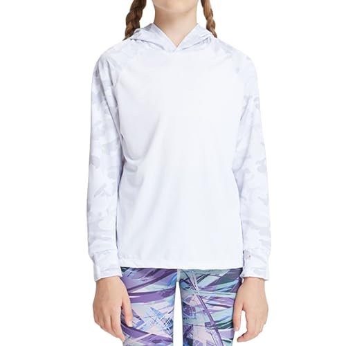 Hotfiary Boys Girls Swim Rash Guard Long Sleeve Swim Shirt Hoodie UPF 50+ Sun Protection Swimming Tee Tops for 3-13 Years