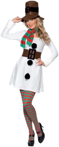 Smiffys Déguisement Femme Madame Bonhomme de Neige, Robe, Chapeau...