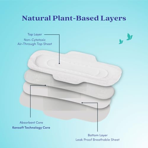 Image of BLISSNATURAL XXL Sanitary Pads for Women (Pack of 18) Sanitary Napkins for Heavy Flow | 100% Rash Free and Leak Proof Protection | Pack of 3 (6 Pads Each)