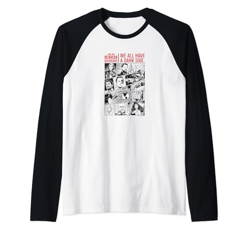 Star Trek: The Next Generation We All Have a Dark Side Raglan Baseball Tee, Black