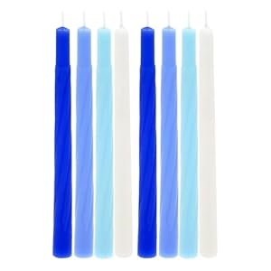 The Dreidel Company Pastel Blue Jerusalem Hanukkah Candles Menorah Candles Chanukah Candles 44 for All 8 Nights of Chanukah (Single) The Dreidel Company Pastel Blue Jerusalem Hanukkah Candles Menorah Candles Chanukah Candles 44 for All 8 Nights of Chanukah Single