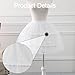 Colaxi Women's Petticoat Fashion Underskirt for Prom Party Lolita Cosplay Ballet Dance, White