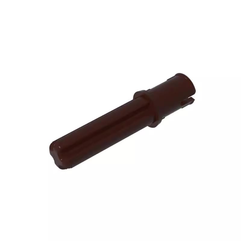 Gobricks Shaft Bolt Connection Technic Axle Pin 3L with Friction Ridges Lengthwise and 2L Axle 18651 GDS-930 50Pieces Compatible with Lego Classic Bulk Toy MOC Color:Dark Brown โ image 1