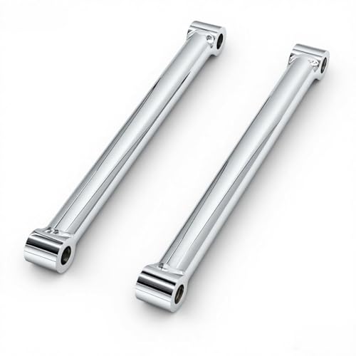 Chrome Rear Lowering Struts Kit 10 In Hardtail Style Rigid Strut Bars 2 Pack Compatible With Harley Sportster 2004-2022 Lowers Approx 4 In Easy Bolt On Upgrade
