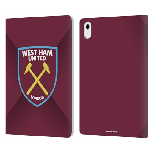Coque iPad Air 2020/2022 West Ham United FC en cuir portefeuille