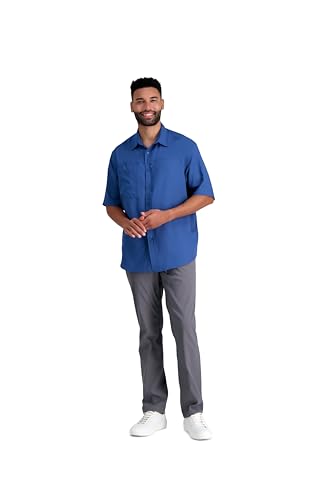 Haggar Men's Short Sleeve Solid Dobby Shirt3