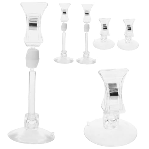 iplusmile 6個 水族館のアクセサリー ネット 魚 フィーダ 水槽ポンプ ペット ホルダー 水族館スタンド エビ 水槽アダプター 水族館の水槽 水槽 ーナー 水槽の付属品 白い