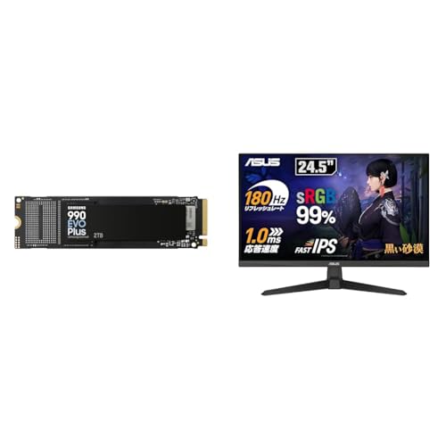 Samsung 990 EVO Plus 2TB PCIe Gen 4.0 ×4 NVMe M.2 (2280) TLC NAND ő 7,250MB/b  SSD MZ-V9S2T0B-IT/EC Kۏؕi+ASUS Q[~Oj^[ TU