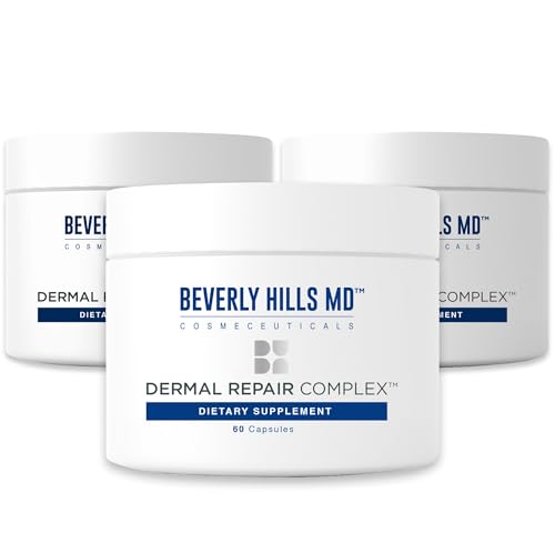 Beverly Hills MD Dermal Repair Anti-Aging Supplement - Hyaluronic Acid Collagen Vitamins for Smooth Plump Skin (3)