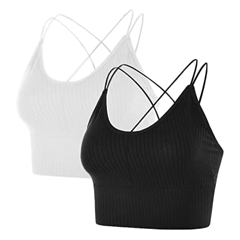 Conjunto 2 Sujetadores Deportivos Bralette Sin Costuras con Tirantes Cover