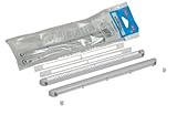 NICOLL Kit double régulateur + déflecteur + cache vis + vis 30m gris clair - 1KHF130G