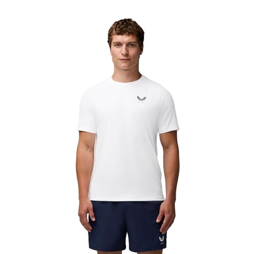 Image of Castore Adapt Training T-Shirt Polyester Men's White Activewear T-Shirts - XXL