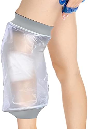 Waterproof Knee Cast Cover for Shower,Watertight Cast Bag Covers- Shower Protector for Knee Replacement Surgery, Wound, Burns Reusable