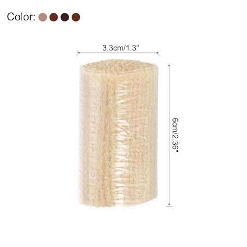 Image of Patikil 10 Rolls Latch Hook Kit - Precut Yarn for Hook Rugs, Adults & Beginners - Brown Tone