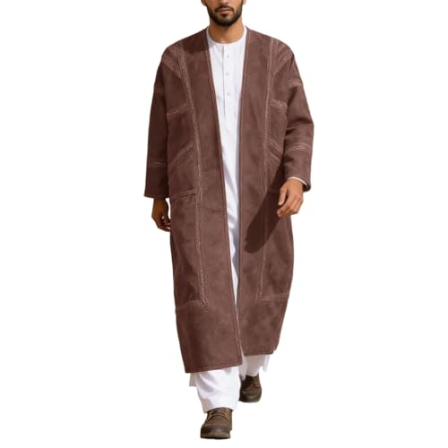Cardigan long homme en lin pour résoudre l'inconfort des fêtes