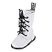 chiwanji 1/6 BJD Smart Dolls Shoes for AOD Laced Leather Boots White