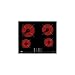 TEKA Placa Vitrocerámica 60 cm, 4 Fuegos, Touch Control Multislider, Indicador de Calor Residual, Función Stop & Go, Modelo TB 6415