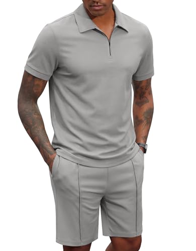 Ensemble polo et short homme vêtement d'été décontracté chic léger