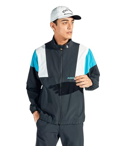 [マンシングウェア] ブルゾン フルジップ はっ水 2WAYストレッチ 袖取り外し ゴルフ MG5SJK51M メンズ BK00(ブラック)