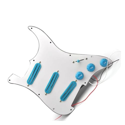 Pickguard guitare électrique SSS complet micros double rail précâblé