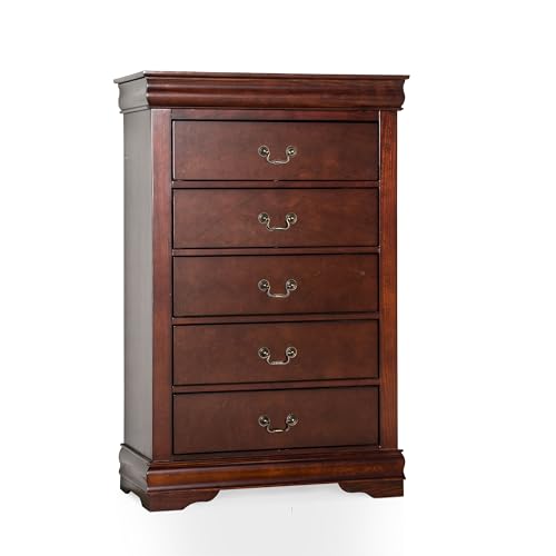Furniture of America Louis Philippe Traditional Wooden Chest of D...