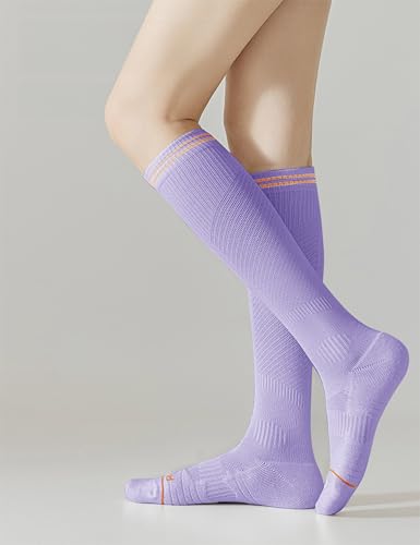 High Performance Cushion R L Socks for Women Unisex Athletic Compression Knee High Running Sports Gym Ballgame4